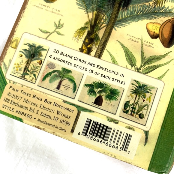 2007 Palm Trees 20 Notecards 18th Century Botanical Illustrations 19 Envelopes - Picture 12 of 14
